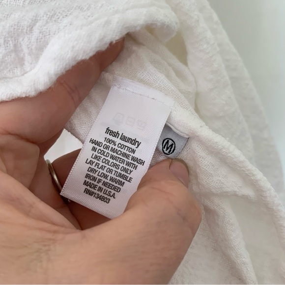 FRESH LAUNDRY shirt gauze cotton medium - Picture 8 of 9